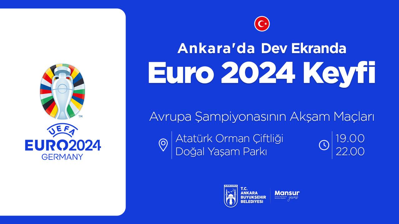 ANKARA’DA DEV EKRANLARDA EURO 2024 KEYFİ