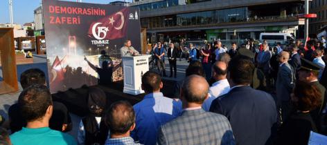 15 Temmuz Fotoğraf Sergisi Taksim Meydanı'nda Açıldı