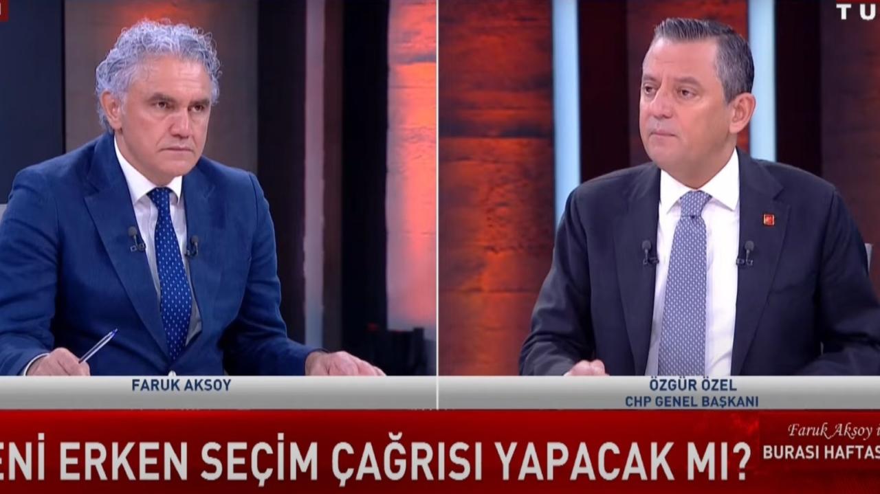 Cumhuriyet Halk Partisi Lideri Özgür Özel Habertürk TV’de: “Geçmişte Verdiğimiz Sözleri Tutacağım”