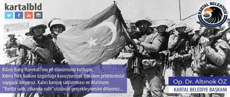 Kıbrıs Barış Harekatı'nın 44. yıl dönümü kutlu olsun. Tüm şehitlerimizi saygı ve rahmetle anıyoruz.