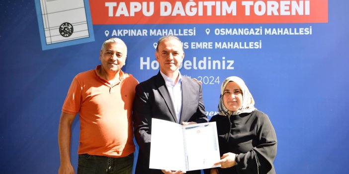 SANCAKTEPE'DE 49 HAK SAHİBİ TAPULARINA KAVUŞTU