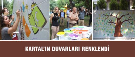 KARTAL’IN DUVARLARI RENKLENDİ