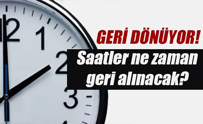 Saatleri geri-ileri alma işlemi geri dönüyor