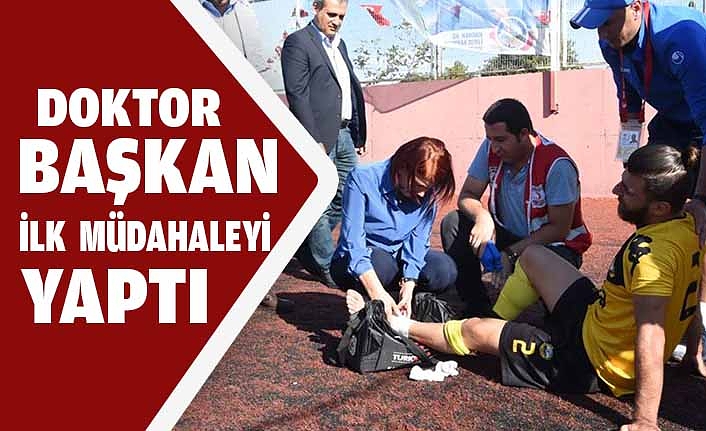 Doktor Belediye Başkanı ilk müdahaleyi yaptı