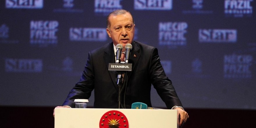 Cumhurbaşkanı Erdoğan: “Necip Fazıl belli çevrelerin karakter suikastına maruz kalmıştır”