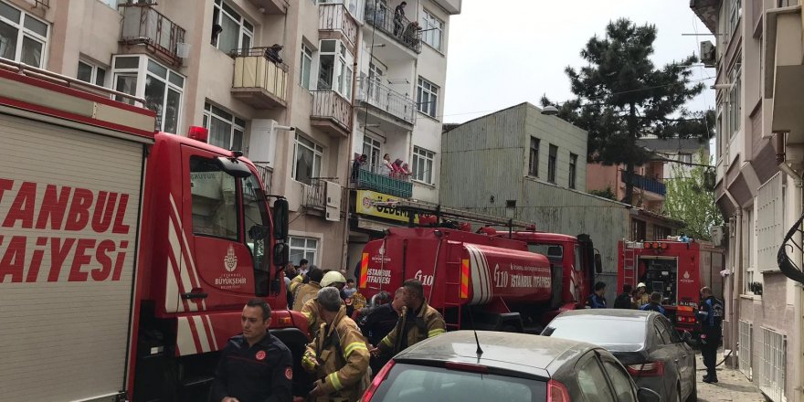 Televizyondan çıkan yangında büyük panik