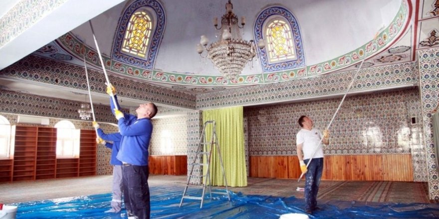 Çırçır Camii’nde onarım çalışmaları devam ediyor