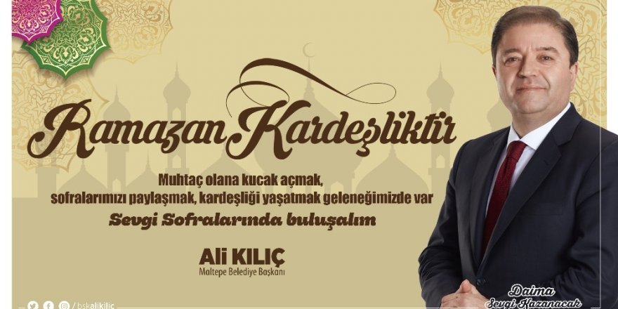 Maltepe’de Ramazan ’Sevgi Sofraları’nda yaşanacak