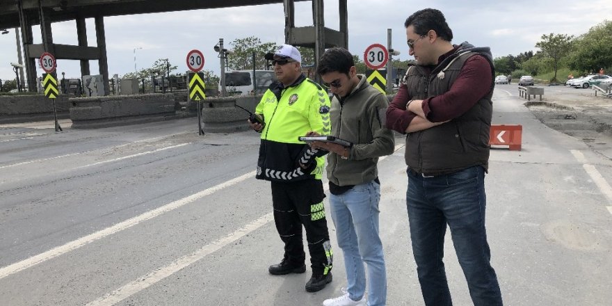 İstanbul trafiğinde drone ile denetim