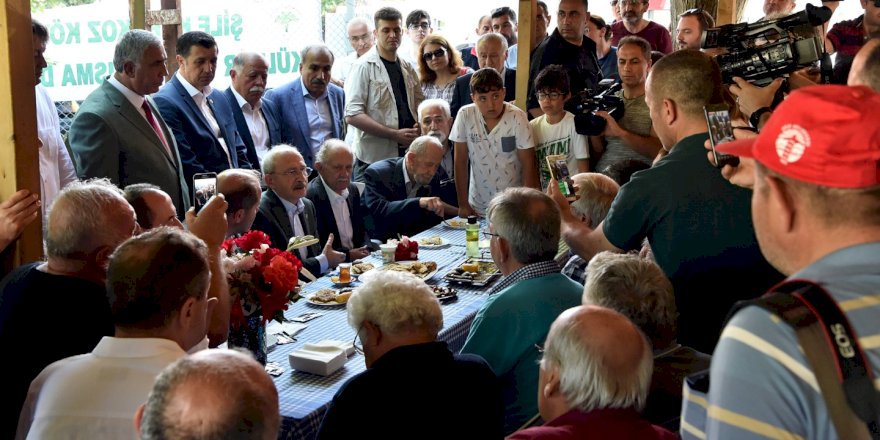 CHP GENEL BAŞKANI KEMAL KILIÇDAROĞLU, İSTANBUL ŞİLE KABAKOZ KÖYÜ MANAV TÜRKLERİ İLE BULUŞTU