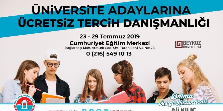 MALTEPE BELEDİYESİNDEN ÜNİVERSİTE ADAYLARINA ÜCRETSİZ DANIŞMANLIK