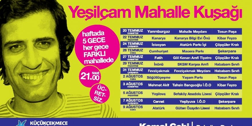 MAHALLE SİNEMASI KEYFİ KÜÇÜKÇEKMECE’DE BAŞLIYOR