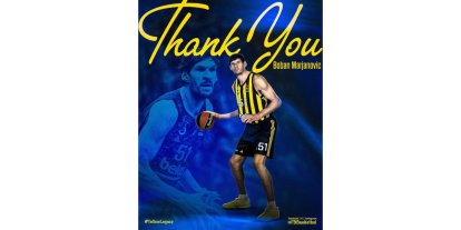 FENERBAHÇE ERKEK BASKETBOL TAKIMI’NDA SIRP PİVOT BOBAN MARJANOVİC İLE YOLLAR AYRILDI.