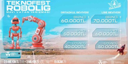 TEKNOFEST ROBOLİG MAVİ VATAN YARIŞMASI BAŞVURULARI DEVAM EDİYOR