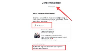 İSRAİL’İN ZULMÜNE SESSİZ KALAN INSTAGRAM’DAN TEVFİK GÖKSU’NUN FİLİSTİN PAYLAŞIMINA SANSÜR