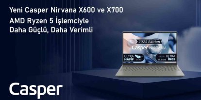 CASPER NİRVANA X600 VE X700, AMD RYZEN 5 İŞLEMCİYLE GÜÇLENDİRİLDİ