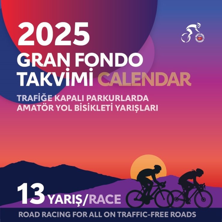 TÜRKİYE BİSİKLET FEDERASYONU, 2025 YILI GRAN FONDO YARIŞLARININ TAKVİMİNİ AÇIKLADI